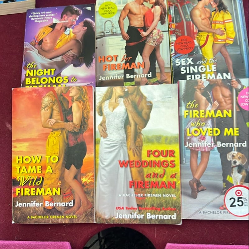 A Bachelor Fireman Novel Set