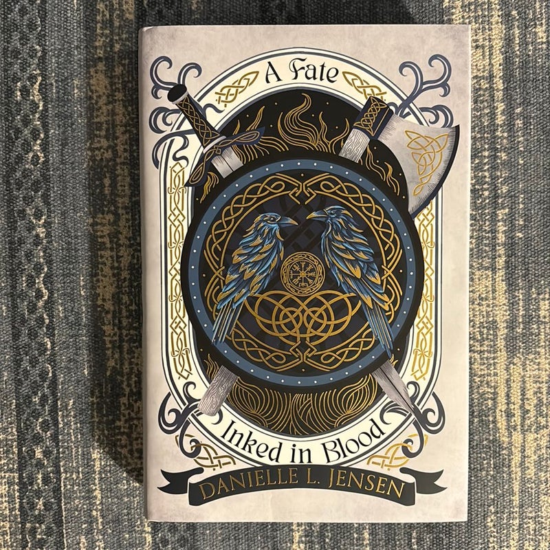 A Fate Inked in Blood - signed Fairyloot w painted edges