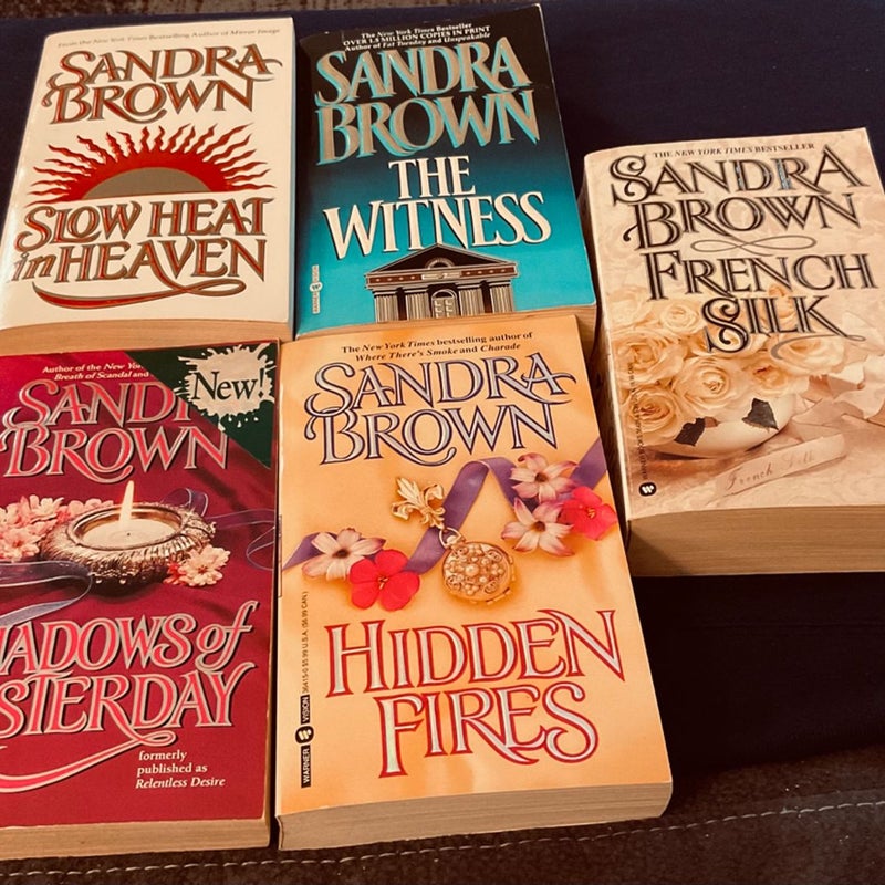 SANDRA BROWN: Collection Of 5 Novels