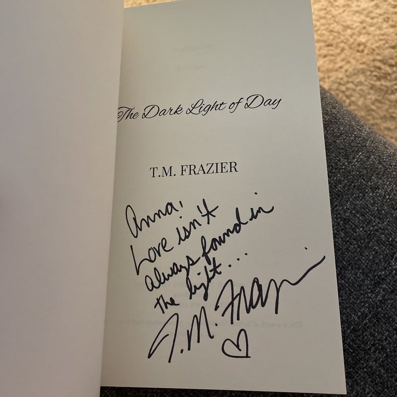 The Dark Light of Day (signed by the author)