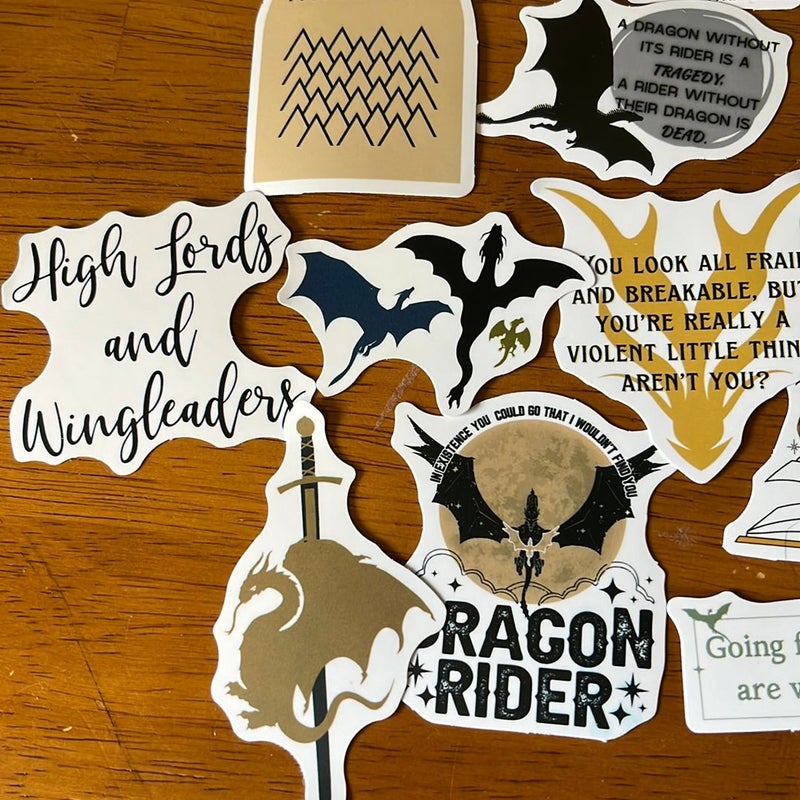 Fourth Wing Stickers 2