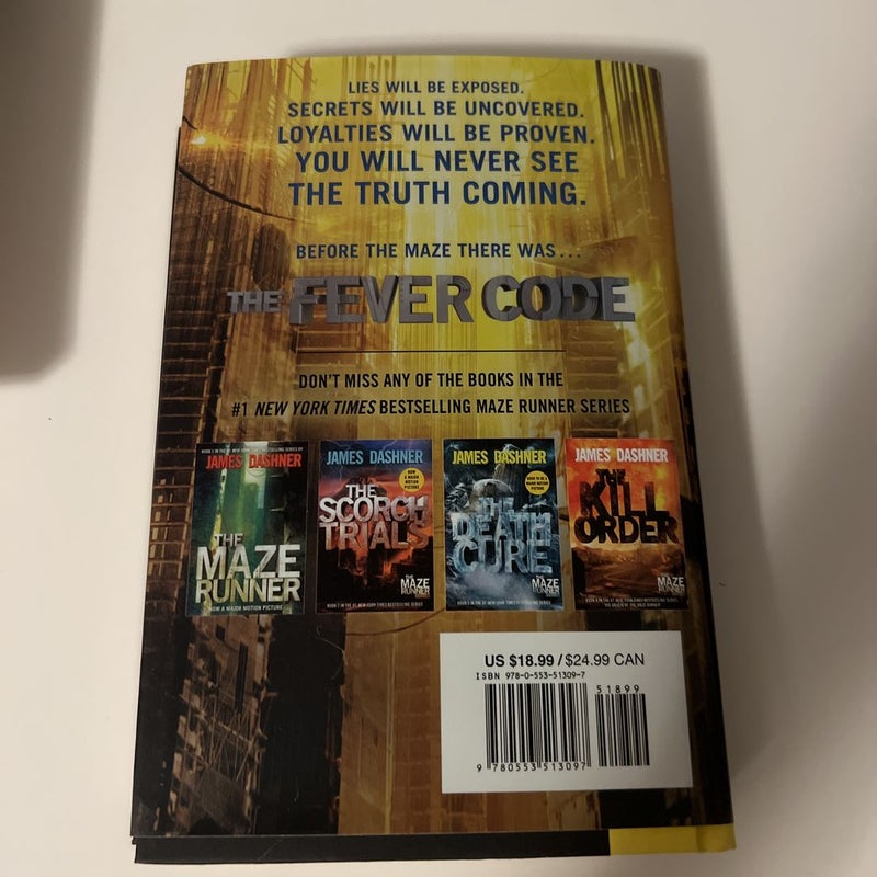 The Fever Code (Maze Runner, Book Five; Prequel) by James Dashner,  Hardcover