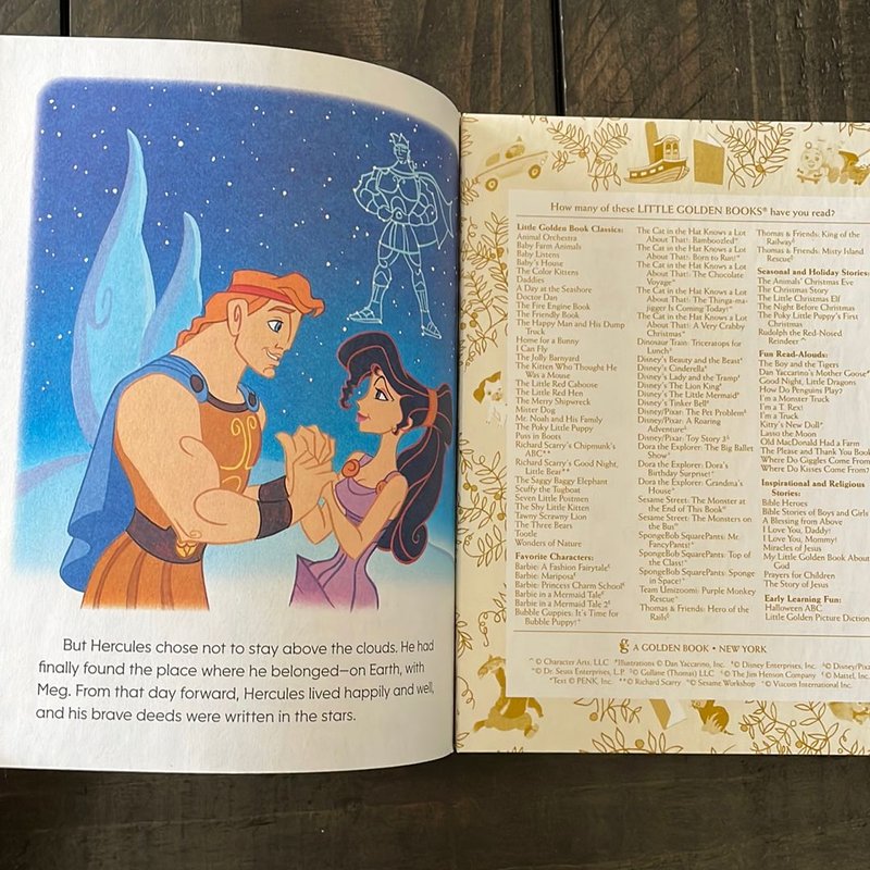 Hercules Little Golden Book (Disney Classic) by Justine Korman