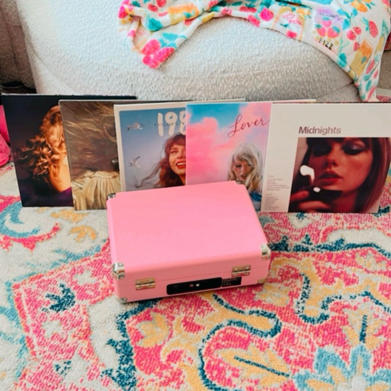 Record player + Taylor Swift records