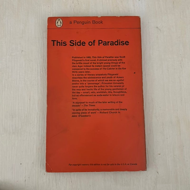 This Side of Paradise 