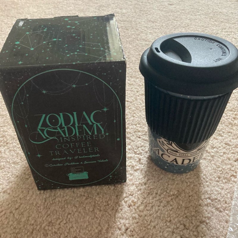 Bookish Box Zodiac Academy Coffee Traveler