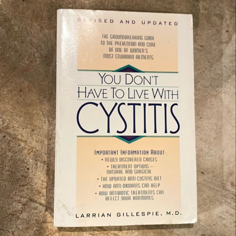 You Don't Have to Live with Cystitus Rv