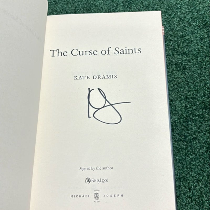 Fairyloot The Curse of Saints SIGNED