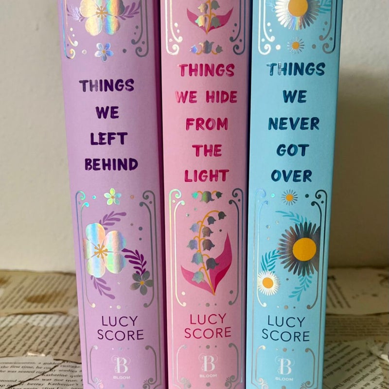 Special edition hardcovers knockemout series Lucy score books 1-3