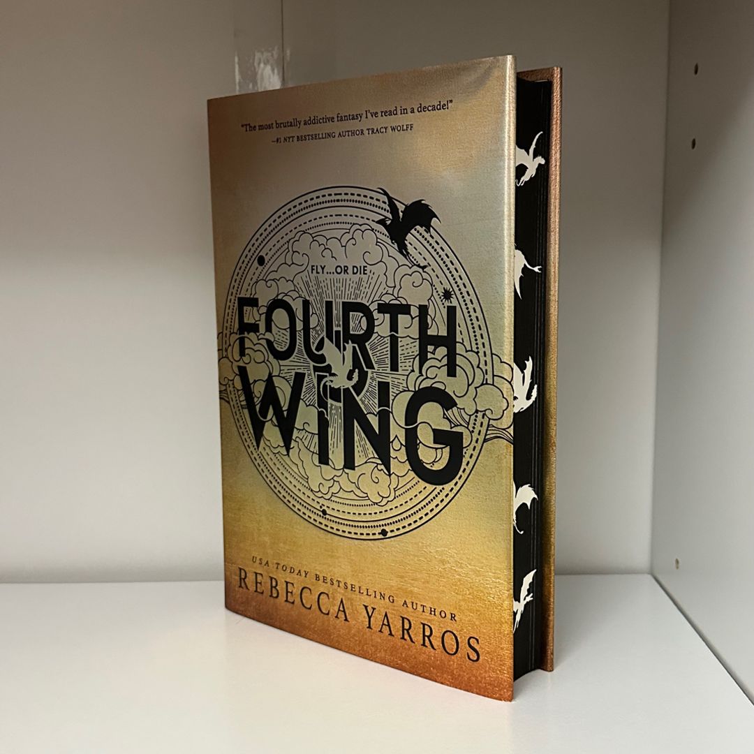 Fourth Wing (Stenciled Edges/1st Edition) by Rebecca Yarros 