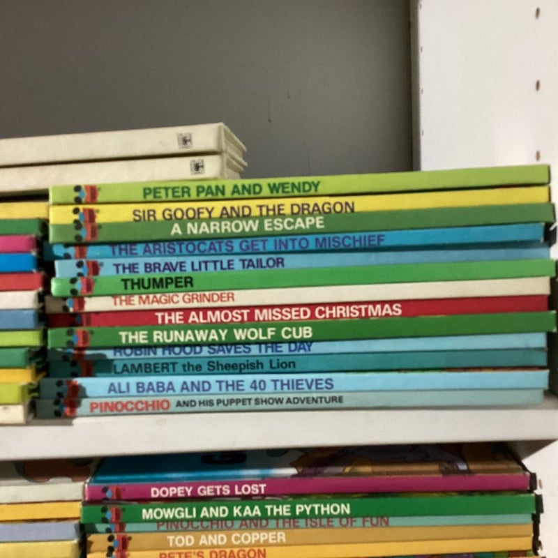 Wonderful World of Disney storybooks, 79 stories & 2 yearbooks total, vibrant pictures
