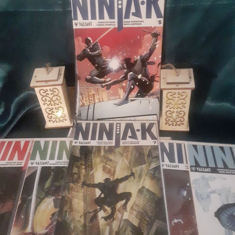 Ninjak 2018 Christos Gage Valiant Comic Book Lot 3,4,5,7,8,9,10,11,14