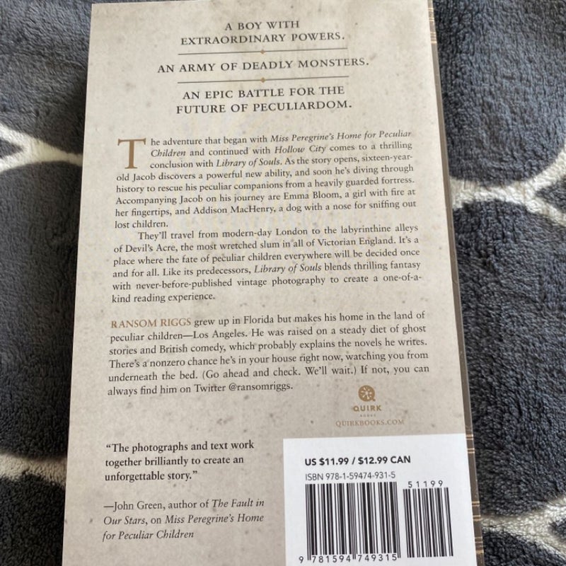 Miss Peregrine's Peculiar Children Boxed Set