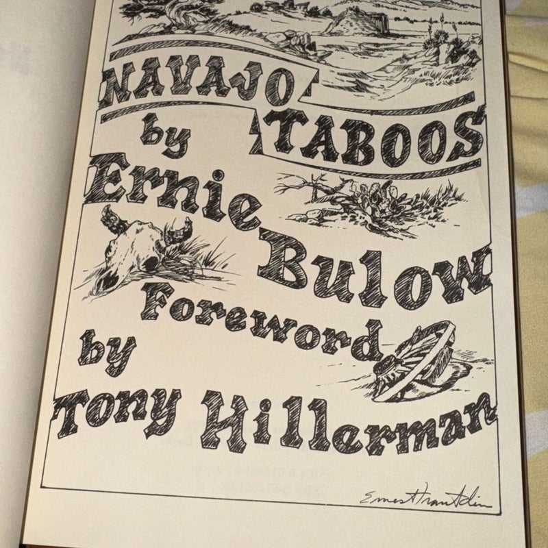 NAVAJOO TABOOS SIGNED 