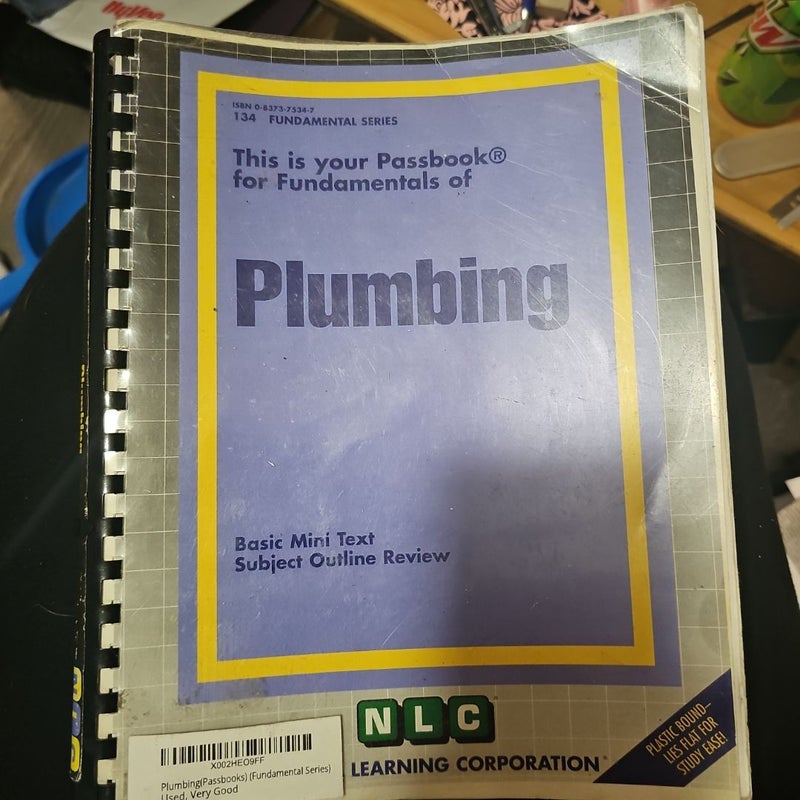 Passbook for Fundamentals of Plumbing