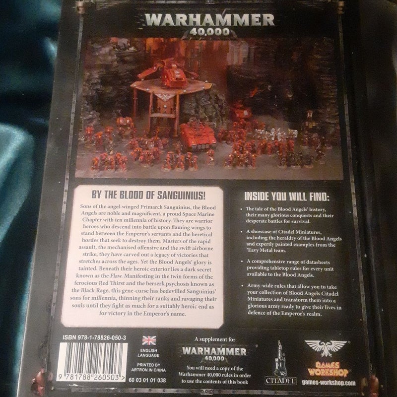 Warhammer 40k Codex Adeptus Astartes Blood Angels hardcover book Gamesworkshop  2017