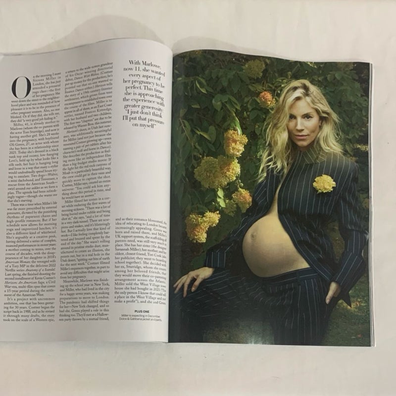 Vogue Sienna Miller “New Beginnings Its a Girl” Issue Winter 2024 Magazine 