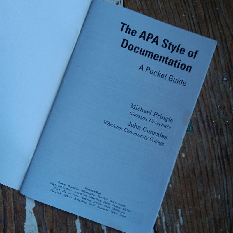The APA Style of Documentation