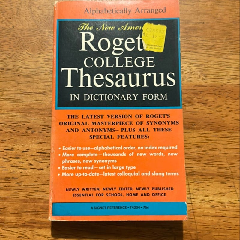 Roget College Thesaurus 