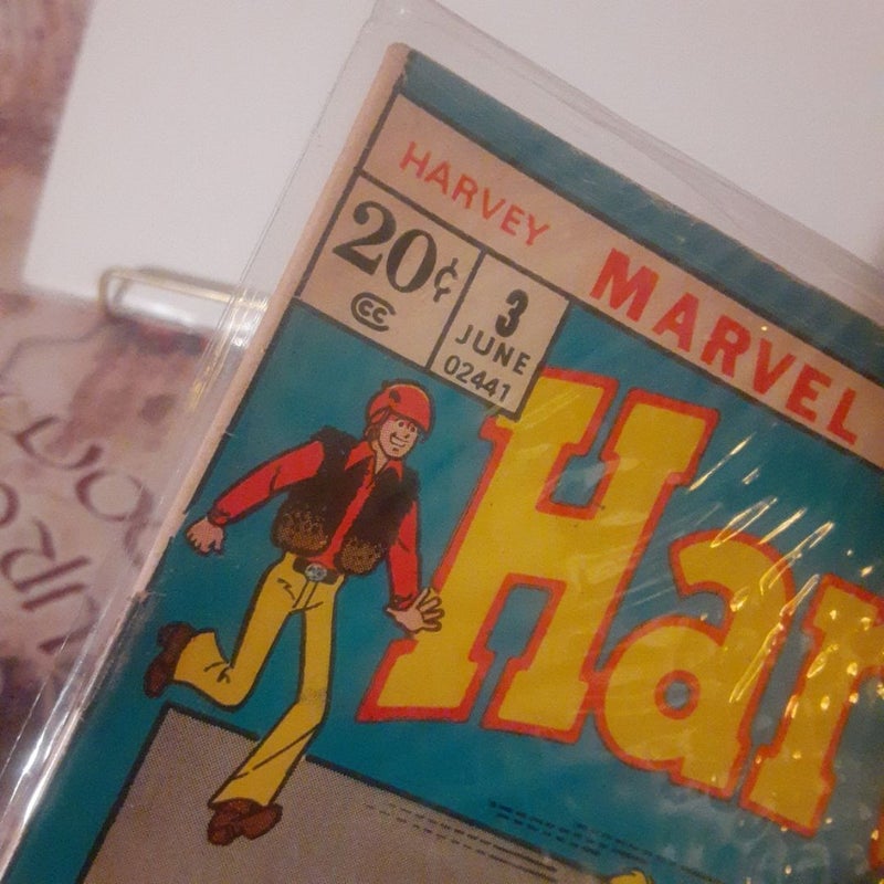 Harvey 3 Marvel Comic book 1972