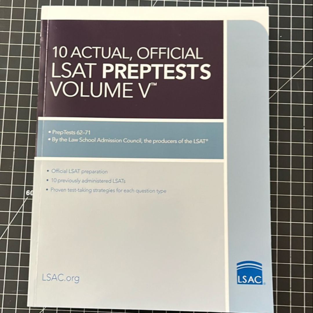 10 Actual, Official LSAT PrepTests Volume V