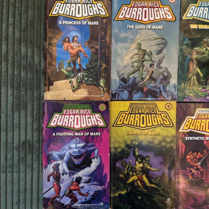 The Martian Tales of Edgar Rice Burroughs Complete set 