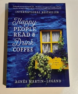 Happy People Read and Drink Coffee