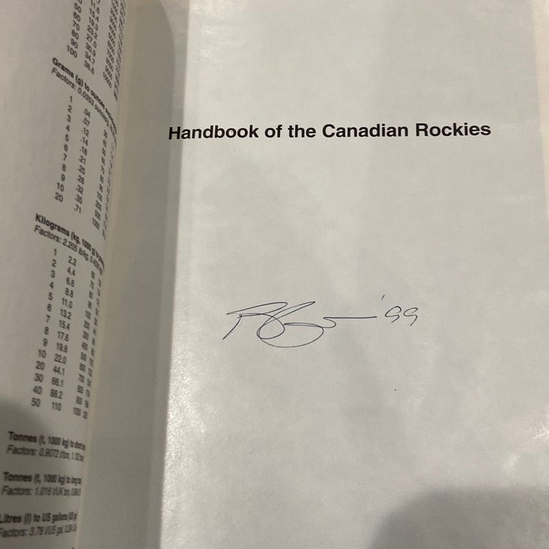 Handbook of the Canadian Rockies