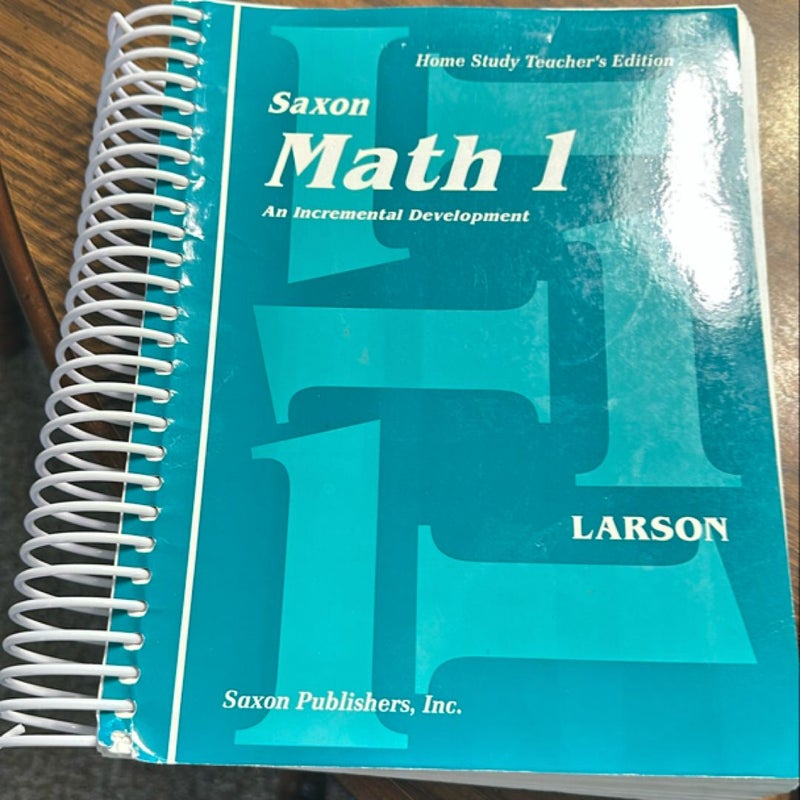 Saxon Math 1 Home study teacher’s guide, student workbook 1 and 2