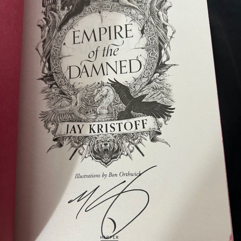 Signed First Edition Waterstones- Empire of the Vampire & Damned