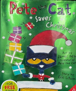 Pete the cat saves Christmas hardcover childrens book