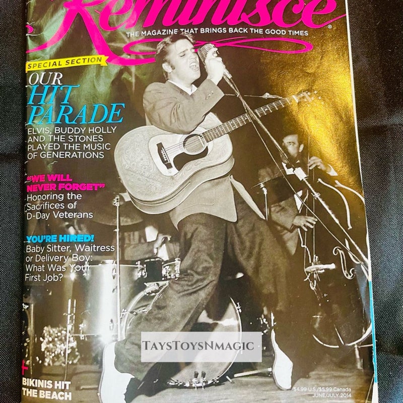 REMINISCE Magazine June July 2014 Elvis Presley Happy Meal Rolling Stones