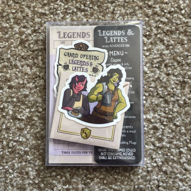 Legends & Lattes gift set