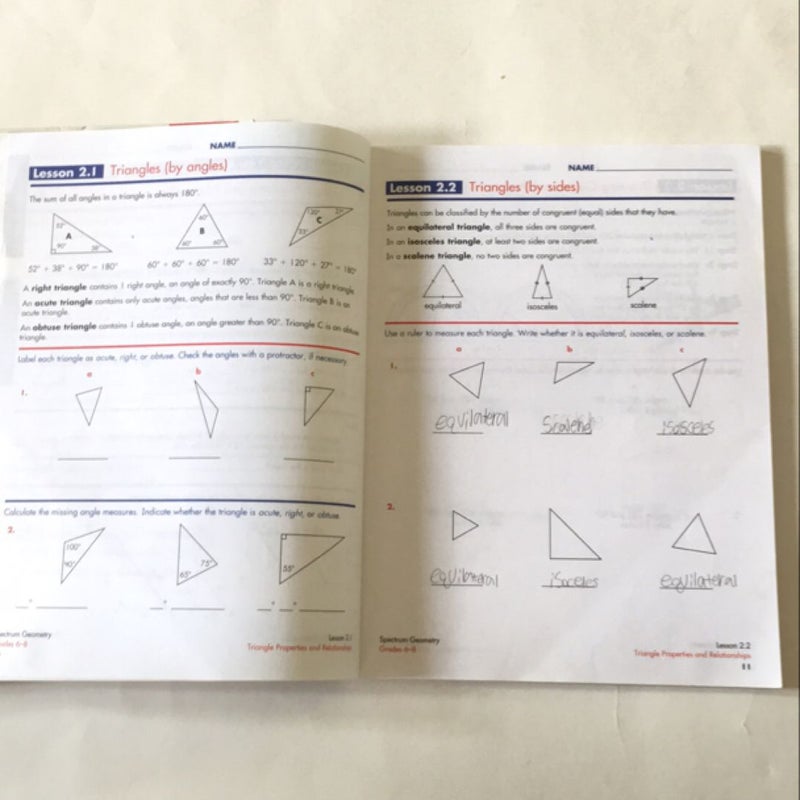 Spectrum Math, Grade 6