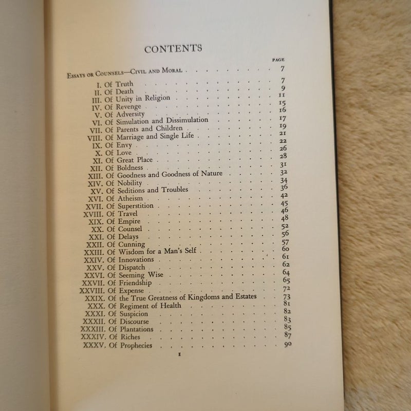 Essays Civil and Mortal / The New Atlantis /Areopagitica / Tractate on Education / Religio Medici