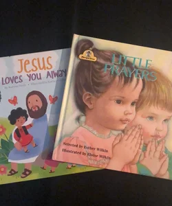 Set / Bundle of 2 Board Books including Little Prayers 