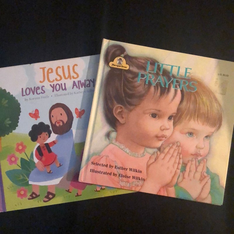 Set / Bundle of 2 Board Books including Little Prayers 