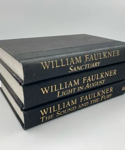 William Faulkner Novels Sanctuary Light in August & The Sound and The Fury