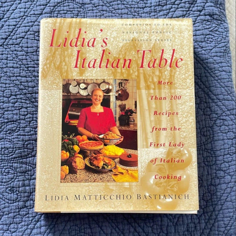 Lidia's Italian Table 1st Edition Vintage 1998