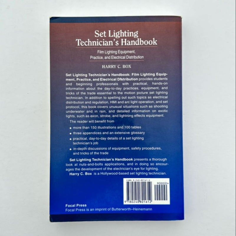 Set Lighting Technician's Handbook