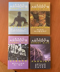 Isaac Asimov’s Robot City Series, Books 1-4: Odyssey, Suspicion, Cyborg, Prodigy (Hard to find 2004 iBooks Editions)