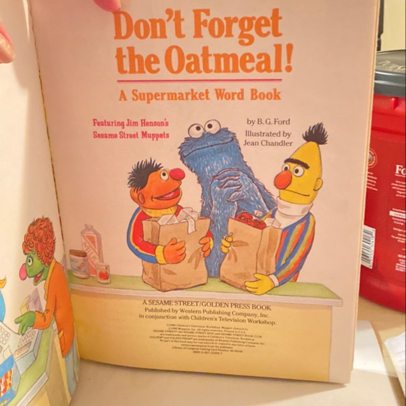 Don't Forget the Oatmeal!