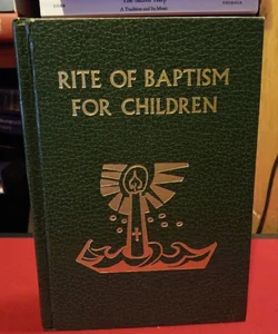 Rite of Baptism For Children vintage 1970