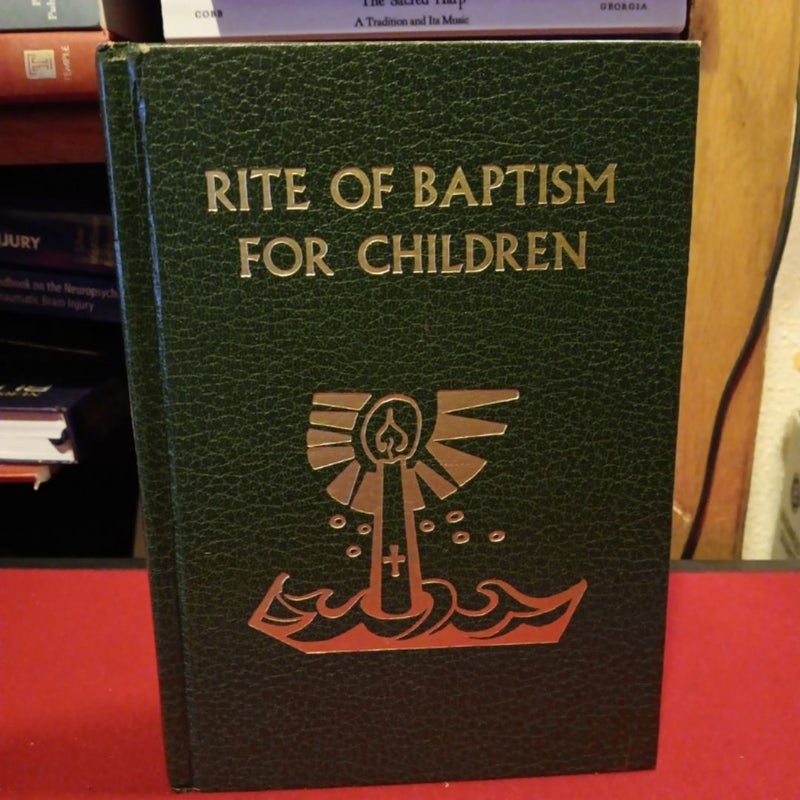 Rite of Baptism For Children vintage 1970