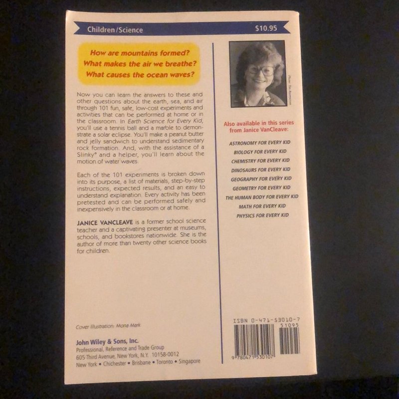 Janice VanCleave's Earth Science for Every Kid by Janice VanCleave