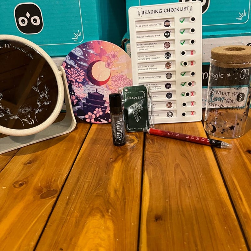 Owlcrate April and May 2024 Box goodies