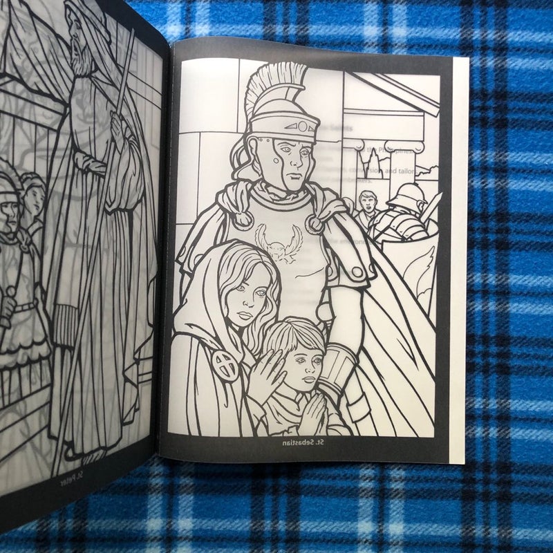 Saints Stained Glass Coloring Book