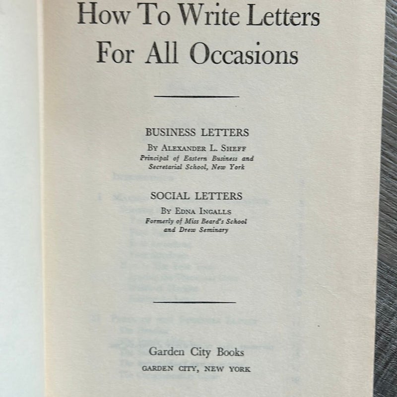 How To Write Letters For All Occassions