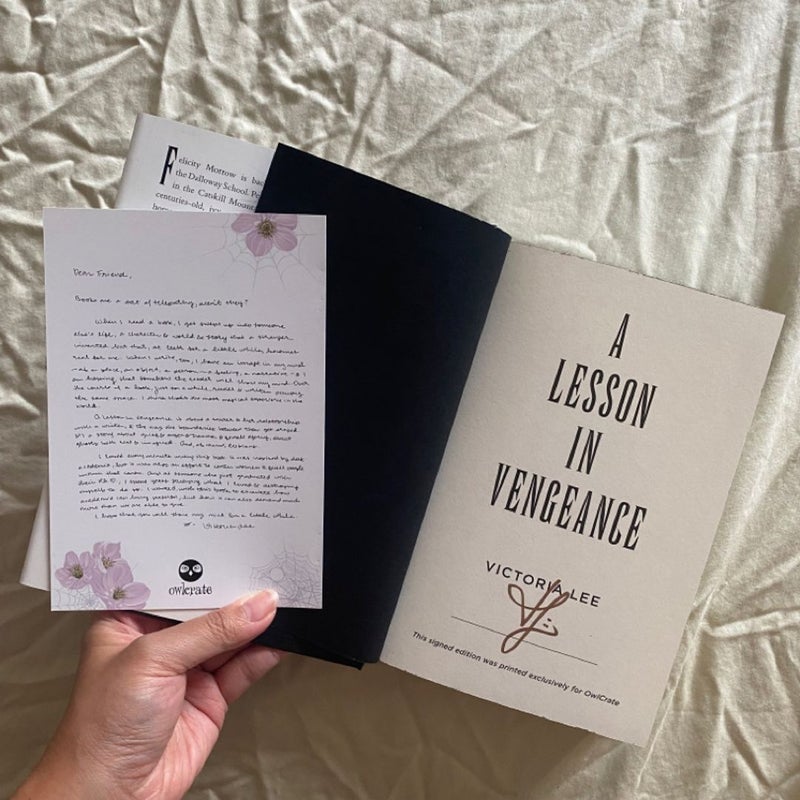 A Lesson in Vengeance ( OwlCrate exclusive edition )