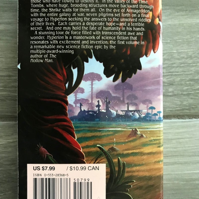 Hyperion (Hyperion Series) Classic VTG Science Fiction Fantasy, Paperback 